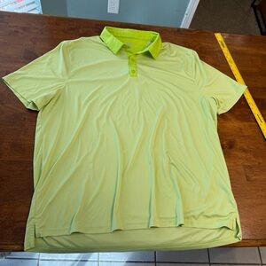 NWOT graham Luxe men’s bright lime Green Polo Shirt size 3xl